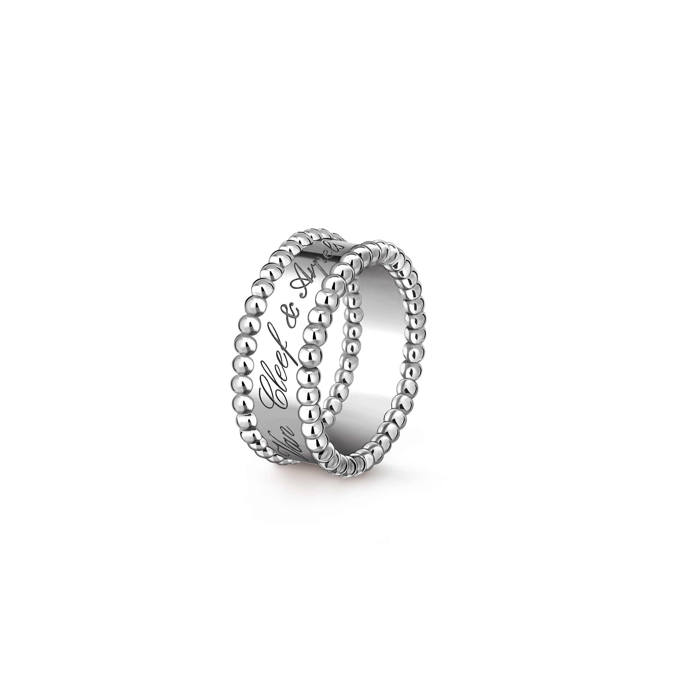 V*N CL*F arpels perlÉe signature ring vcarn32300